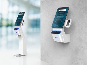 Visitor machine with ID card