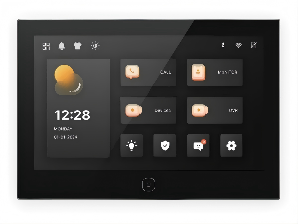 Uniwin-Global’s 7-inch indoor monitor with split-screen
