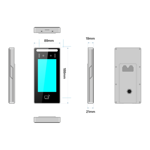 WO523M High-Capacity Face Recognition Terminal