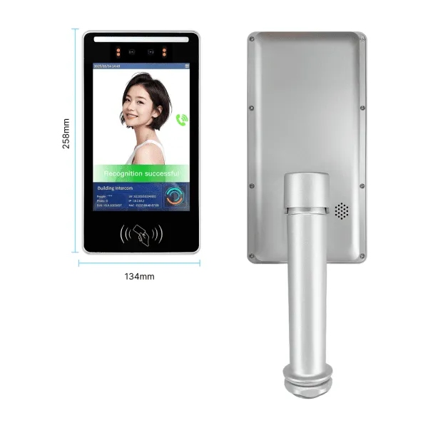 The 8-inch binocular door machine is an intelligent access control device