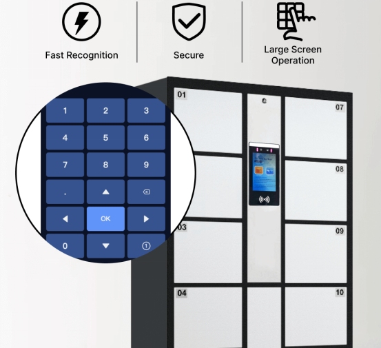Customizable locker numbers, supports multi-board and flexible expansion