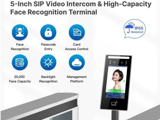 WO523M 5-Inch SIP Video Intercom & High-Capacity Face Recognition Terminal